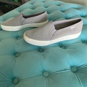 Keds double decker Gray Slip ons Sz 6